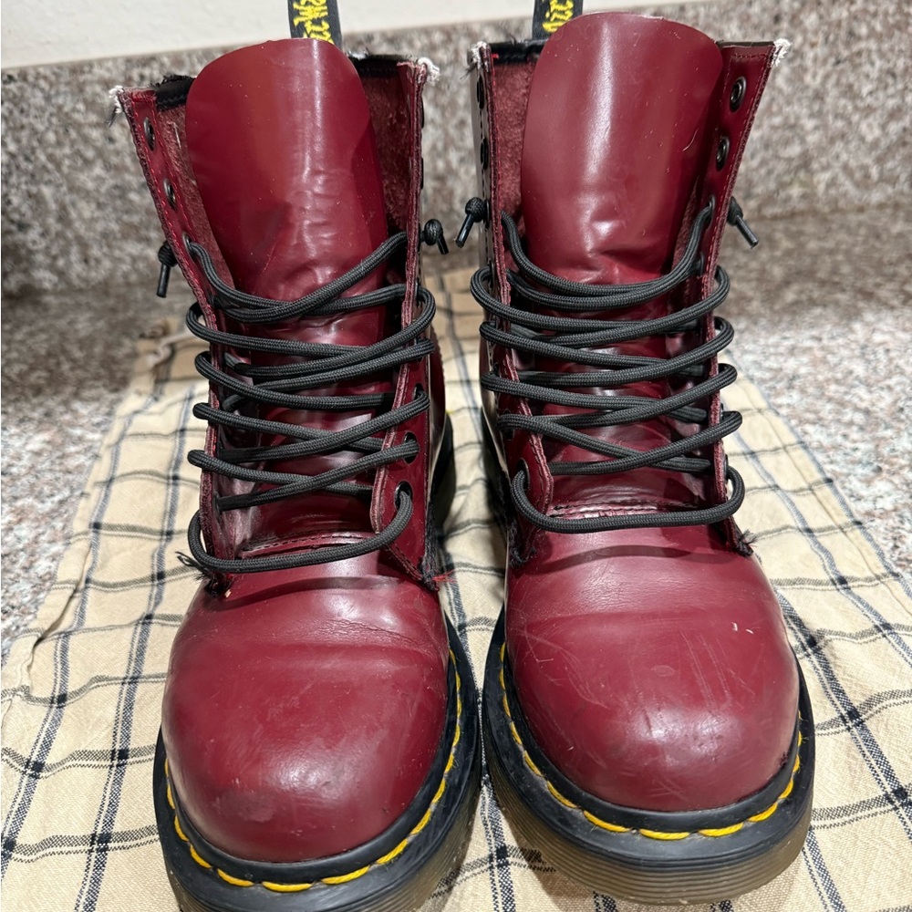 Dr. Martens Cherry Red Boots